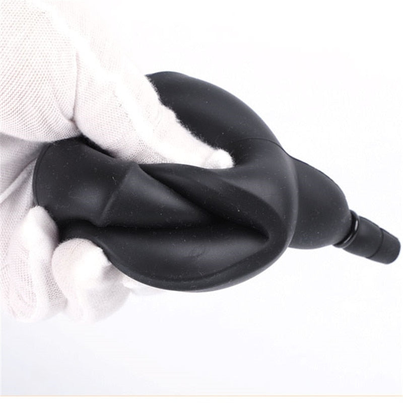 BDSM Super Huge Mouth Gag Strapless Inflatable Expansion Open Mouth Gag Restraint Bondage Adult Sex Toys for Women Couples Slave