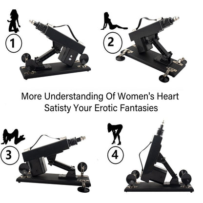 BUXP 3XLR เครื่องปืนอัตโนมัติ Masturbation Quiet Love เครื่อง Stronger Vibrator สำหรับสตรีและผู้ชายปลอดภัย Confidential Packe