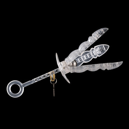 BDSM Anal Dilator Hollow Anal Plug Glowing Dildo Big Butt Plug with LED Buttplug Men Prostate Massage Sex Toys Vagina Extender