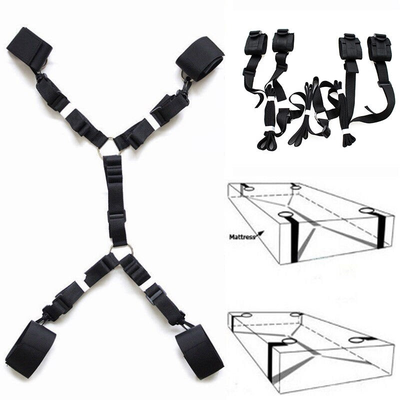 BDSM Toys Under Bed Restraint Strap Erotic Sex Toys for Women Couples Bondage Set Handcuffs Fetish Slave Adult Games Toy Sexshop
