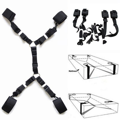 BDSM Toys Under Bed Restraint Strap Erotic Sex Toys for Women Couples Bondage Set Handcuffs Fetish Slave Adult Games Toy Sexshop