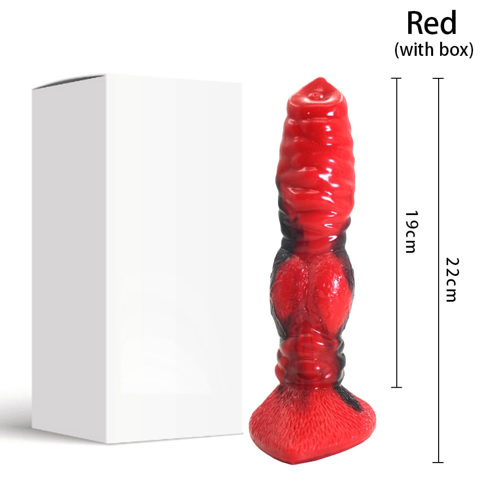 Big Silicone Animal Wolf Dildo Animal Penis G-spot Stimulation Sex Toys for Men Women Lesbian Gay Sex Shop Erotic Adults Product