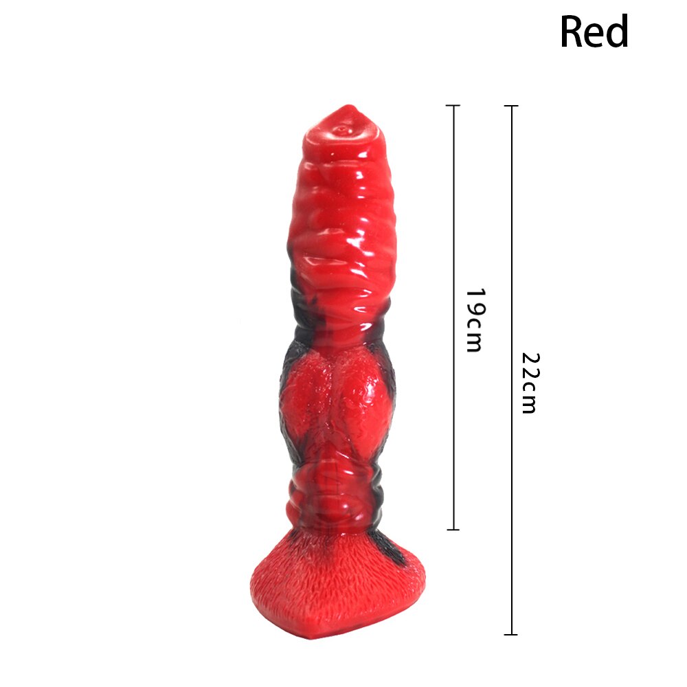 Big Silicone Animal Wolf Dildo Animal Penis G-spot Stimulation Sex Toys for Men Women Lesbian Gay Sex Shop Erotic Adults Product