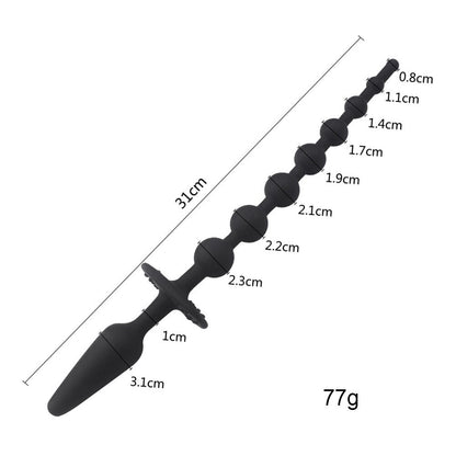 Small Bead Pair Butt Plug Silicone Manual Butt Plug Dildo Sex Toy Anal Bead Pull Woman // Couple/Lesbian Adult Toy