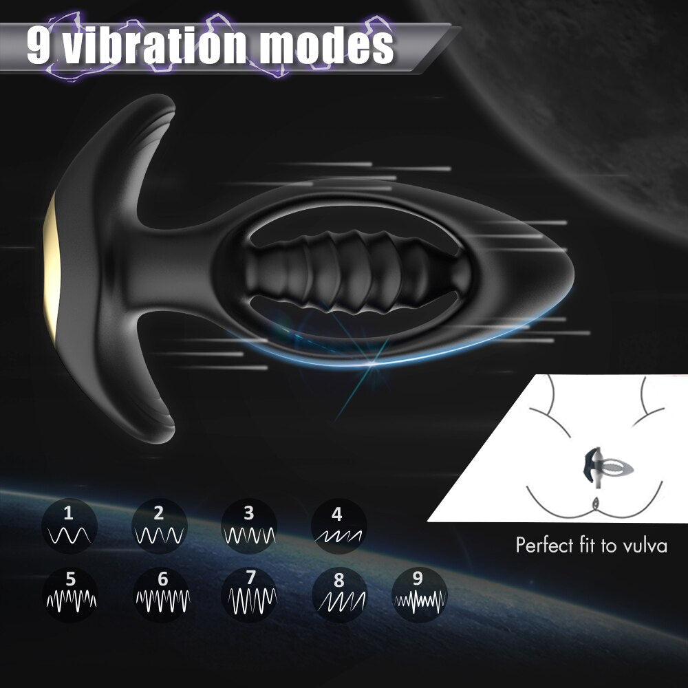 Vibrating Butt Plug Dildo Vibrator Wireless Remote Control Anal Plug G-Spot Stimulator Sex Toys for Man/Woman