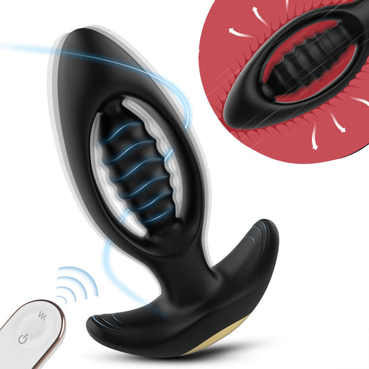 Vibrating Butt Plug Dildo Vibrator Wireless Remote Control Anal Plug G-Spot Stimulator Sex Toy for Men/Women