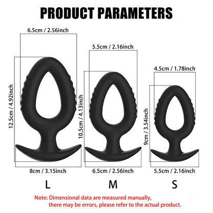 Butt Plug Sex Toys for Men and Women, Silicone Anal Plugs, Male Masturbator, Prostate Massager, Adult Product Sex Toys for Couples and Gays
