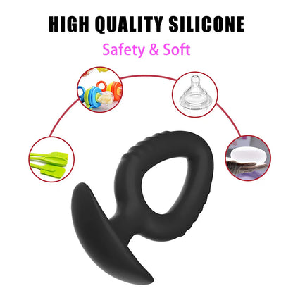 Butt Plug Sex Toys for Men and Women, Silicone Anal Plugs, Male Masturbator, Prostate Massager, Adult Product Sex Toys for Couples and Gays