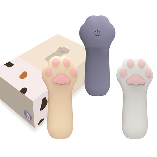 Cat Claw Fingertip Vibrator, Portable Silicone Cartoon Bed Vibrator, G-Spot Clitoris Stimulator, Adult Sex Toy for Women