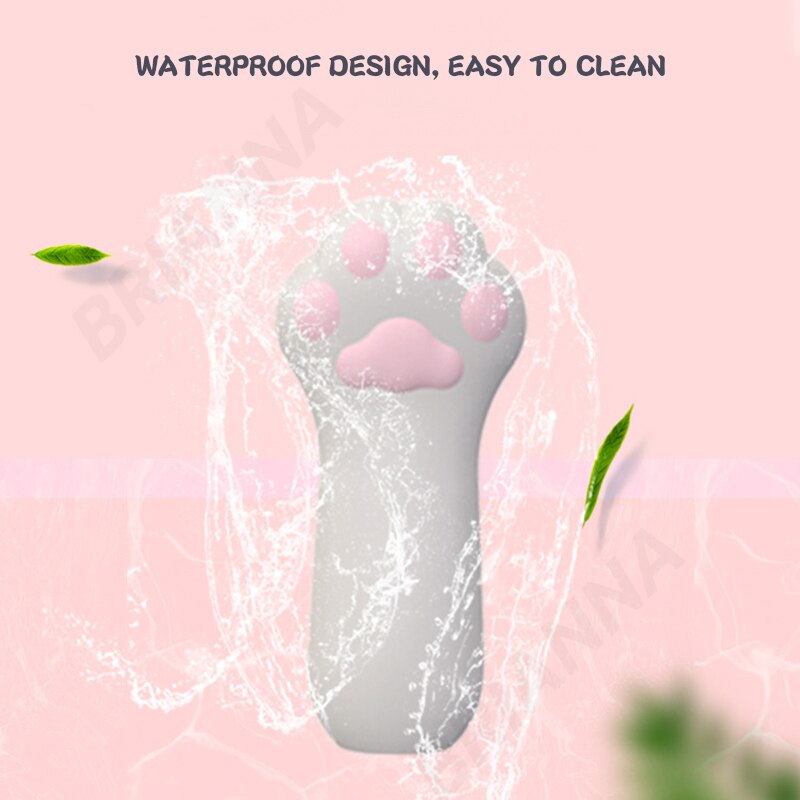 Cat Claw Fingertip Vibrator, Portable Silicone Cartoon Bed Vibrator, G-Spot Clitoris Stimulator, Adult Sex Toy for Women