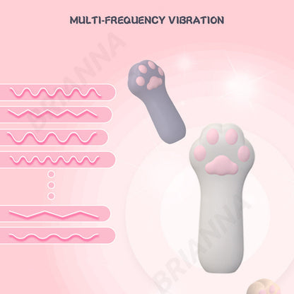 Cat Claw Fingertip Vibrator, Portable Silicone Cartoon Bed Vibrator, G-Spot Clitoris Stimulator, Adult Sex Toy for Women
