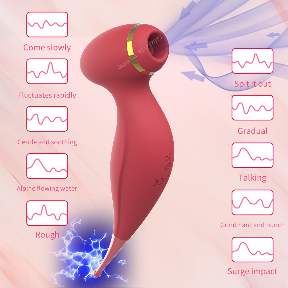 Clit Sucker Vibrator, Effective Nipple Sucker, Blowjob Clitoris Stimulator, Sex Erotic Toy for Women, Vaginal Masturbator Product