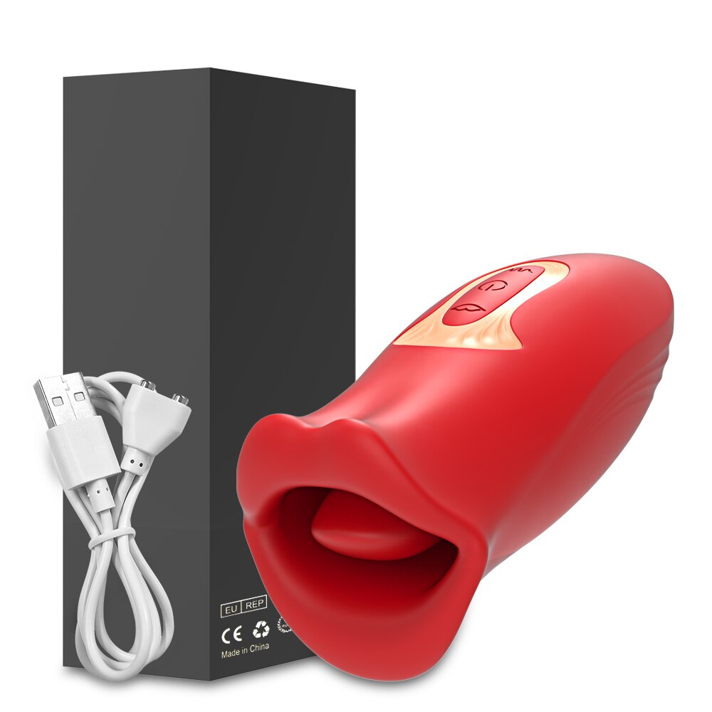 Clit Lick Vibrator, Female Sex Toy for Women, Biting Mouth, Oral Clitoris Stimulator, Nipple Sucker, Orgasm Device, Female Masturbator