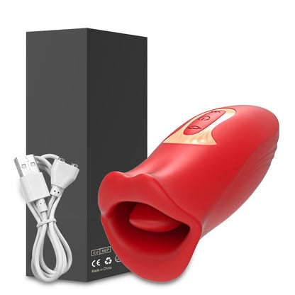 Clit Lick Vibrator, Female Sex Toy for Women, Biting Mouth, Oral Clitoris Stimulator, Nipple Sucker, Orgasm Device, Female Masturbator