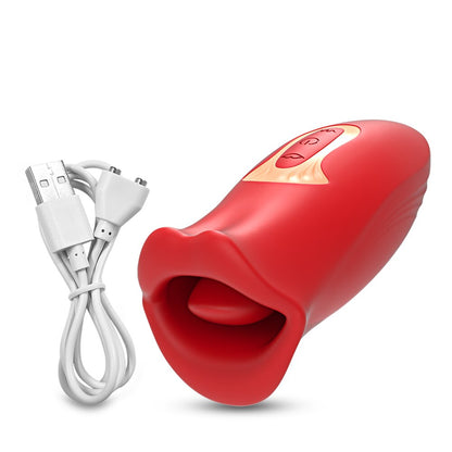 Clit Lick Vibrator, Female Sex Toy for Women, Biting Mouth, Oral Clitoris Stimulator, Nipple Sucker, Orgasm Device, Female Masturbator