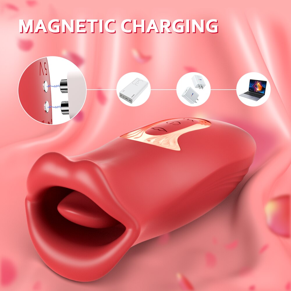 Clit Lick Vibrator, Female Sex Toy for Women, Biting Oral Clitoris Stimulator, Nipple Sucking Orgasm Masturbator for Women