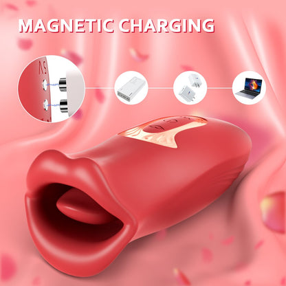 Clit Lick Vibrator, Female Sex Toy for Women, Biting Oral Clitoris Stimulator, Nipple Sucking Orgasm Masturbator for Women