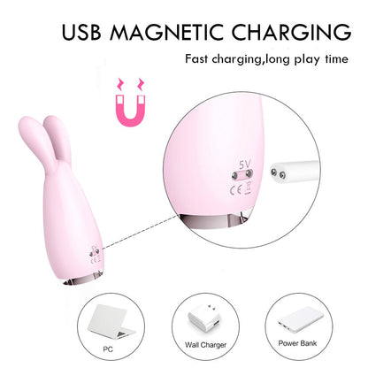 Rabbit Clitoral Stimulator Vibrator for Women, Vaginal Clit Massager, Nipple Sucker, Female Masturbation Sex Toy for Adults