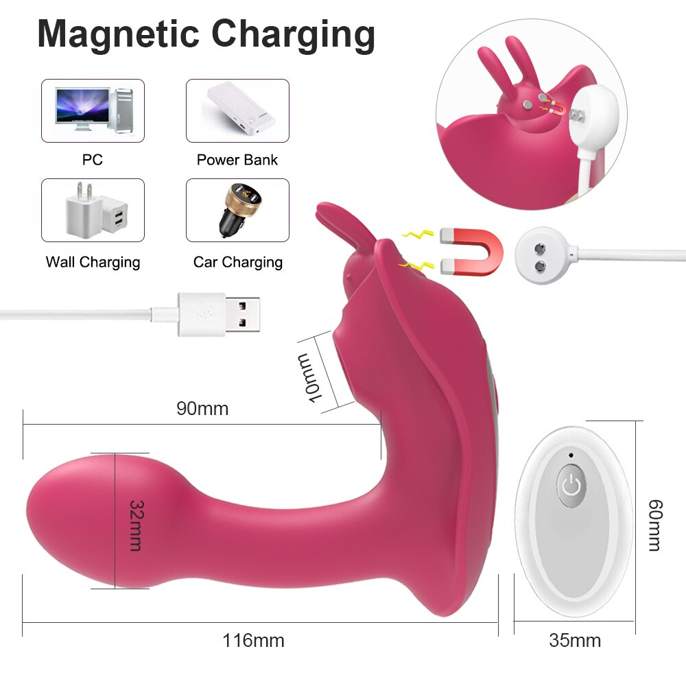 Clitoral Sucking Vibrator for Women, Remote Control Clit Sucker, Clitoris Stimulator, Realistic Dildo, Vibrating Sex Toys for Adult Women 18+