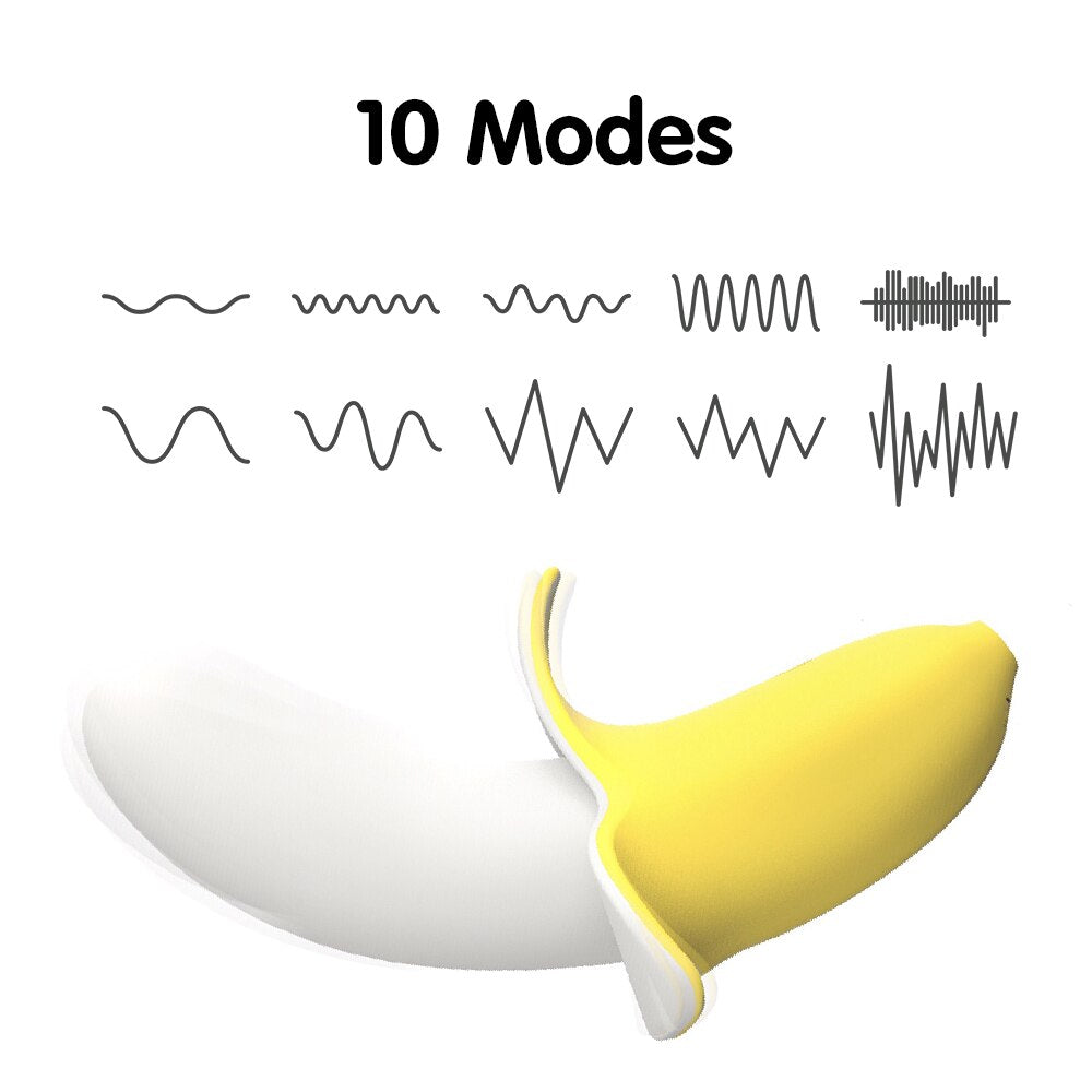 Banana Clitoral Vibrator G-Spot Stimulator Vaginal Silicone Dildo Female Masturbator Cute Adult Sex Toy for Women