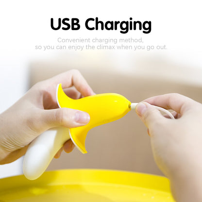 Banana Clitoral Vibrator G-Spot Stimulator Vaginal Silicone Dildo Female Masturbator Cute Adult Sex Toy for Women