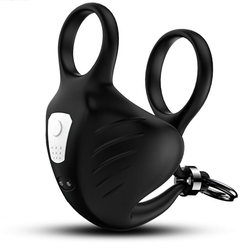 Cock Vibrator Testicle Penis Massage Delay Ejaculation Testicle Lock Ring Stimulating Masturbator Male Sex Toy for Male Couple