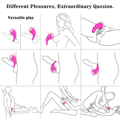 แหวนอวัยวะเพศชาย Cock Vibrator สำหรับคู่ผู้หญิงเลีย Vibrating ช่องคลอด Clit Stimulator G จุด Orgasm ล็อคชาย Cockring สำหรับผู้ชายของเล่น
