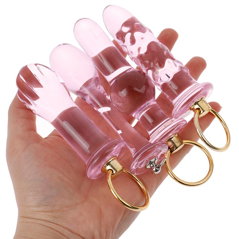 Crystal Glass Butt Plug Anal Sex Toys Anal Plug Glass Dildo Prostate Massager Anal Beads Butt Plug Sex Toys Women Men Gay