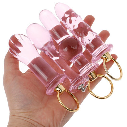 Crystal Glass Butt Plug Anal Sex Toys Anal Plug Glass Dildo Prostate Massager Anal Beads Butt Plug Sex Toys Women Men Gay