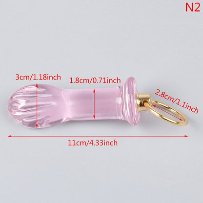 Crystal Glass Butt Plug Anal Sex Toys Anal Plug Glass Dildo Prostate Massager Anal Beads Butt Plug Sex Toys Women Men Gay