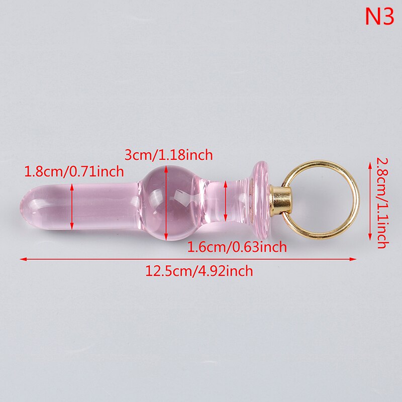 Crystal Glass Butt Plug Anal Sex Toys Anal Plug Glass Dildo Prostate Massager Anal Beads Butt Plug Sex Toys Women Men Gay