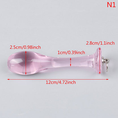 Crystal Glass Butt Plug Anal Sex Toys Anal Plug Glass Dildo Prostate Massager Anal Beads Butt Plug Sex Toys Women Men Gay