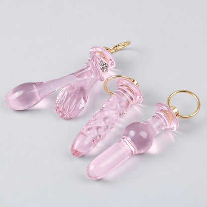 Crystal Glass Butt Plug Anal Sex Toys Anal Plug Glass Dildo Prostate Massager Anal Beads Butt Plug Sex Toys Women Men Gay