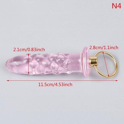 Crystal Glass Butt Plug Anal Sex Toys Anal Plug Glass Dildo Prostate Massager Anal Beads Butt Plug Sex Toys Women Men Gay