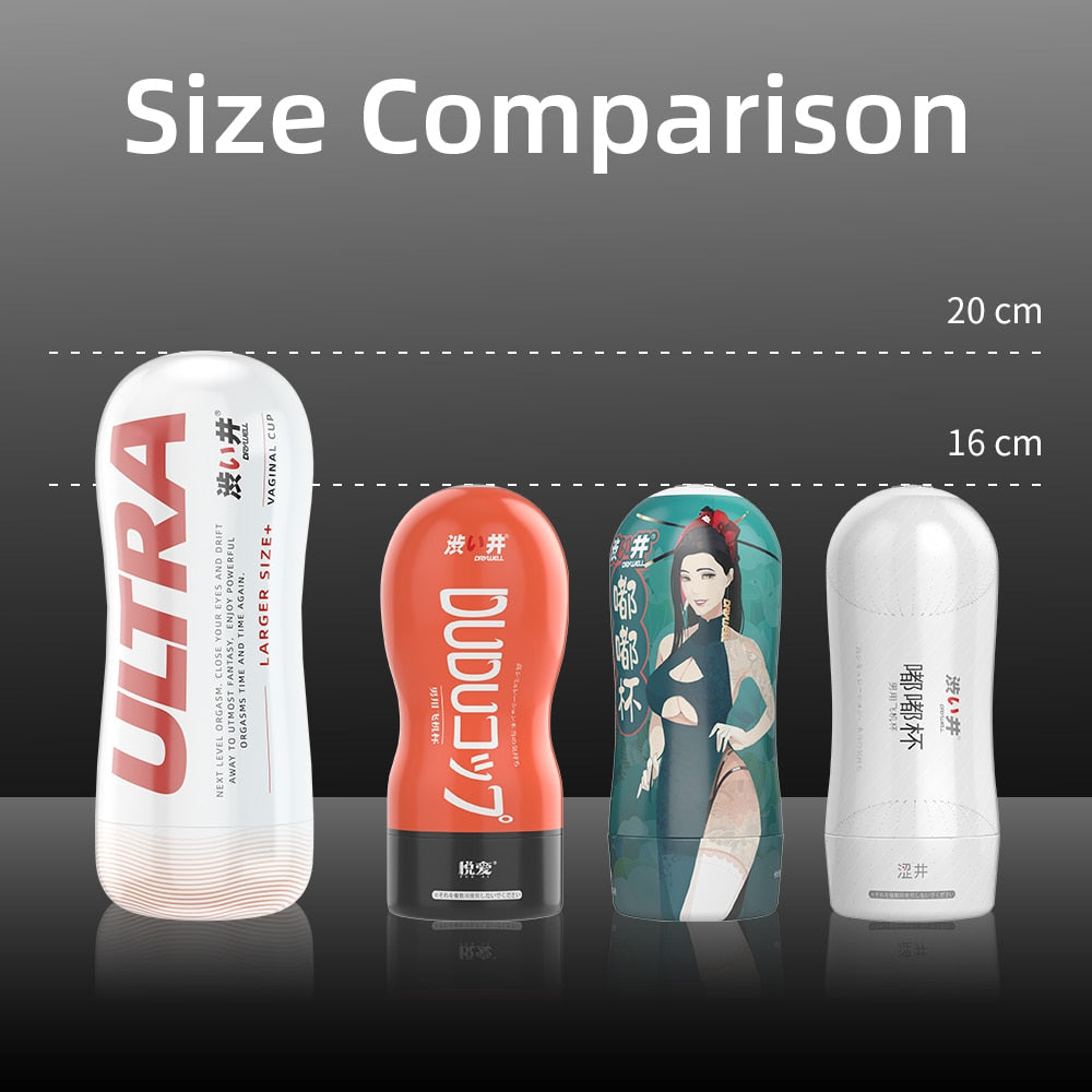 DRY WELL Genuine Vagina Masturbator Cup Vacuum Oral Sex Adult Pussy Anal Men Self-Pleasure Adult Products Suction Friend