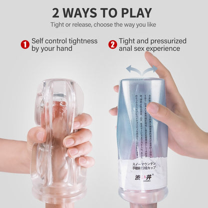 Male Masturbation Toy for Men, Realistic, Buttocks, Tight Tunnel, Vacuum Suction, Adult Toy, Pocket Masturbation Cup