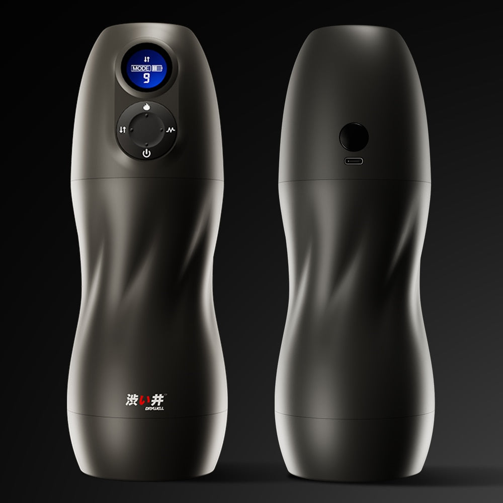 DRYWELL Intelligent Sex Robot for Men, Oral Sex Suction Male Automatic Masturbator, 9 Suction Modes & 9 Vibration Modes & 1 Boost Mode, Heating Function, Realistic Female Moans, Adult Product for Men