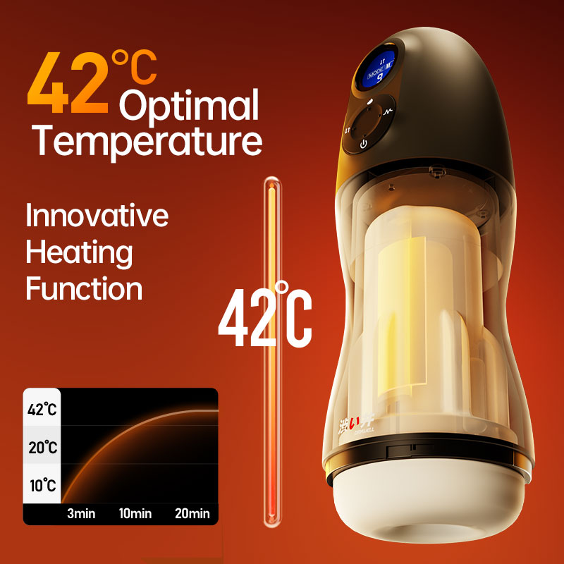 DRYWELL Intelligent Sex Robot for Men, Oral Sex Suction Male Automatic Masturbator, 9 Suction Modes & 9 Vibration Modes & 1 Boost Mode, Heating Function, Realistic Female Moans, Adult Product for Men