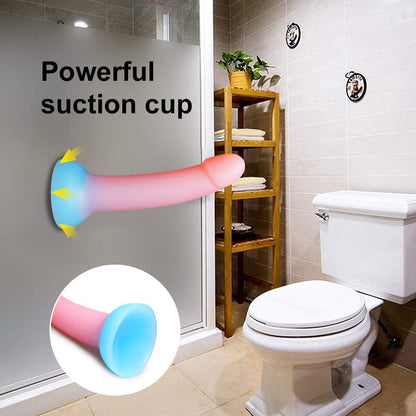 Large Luminous Dildo Anal Sex Toys Butt Plug for Women Couples Silicone Glow Penis Suction Cup Adult Erotic Products