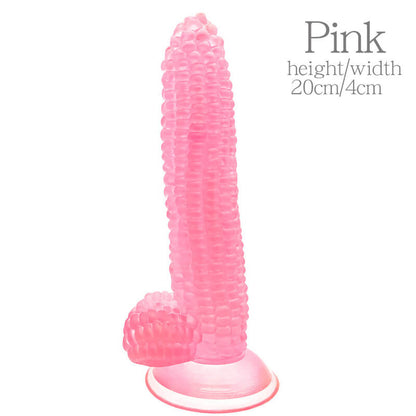 Realistic Silicone Corn Dildo Anal Plug Suction Cup Vegetable Dildo Sex Toys for Women Vaginal Massager G-Spot Masturbator Good