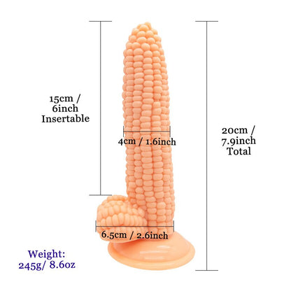 Realistic Silicone Corn Dildo Anal Plug Suction Cup Vegetable Dildo Sex Toys for Women Vaginal Massager G-Spot Masturbator Good
