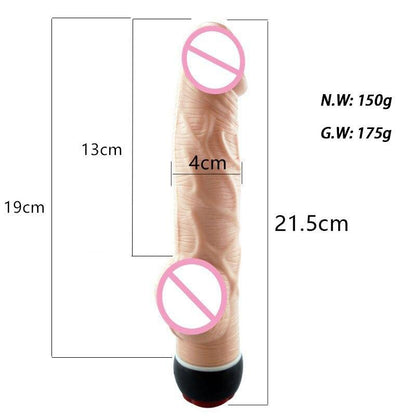 Dildo Soft Realistic Penis Sex Toys for Women Vagina Massager Multi-speed Vibrating Stimulator Dicks Clitoris G-spot Vibrators