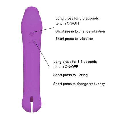 Tongue Licking Dildo Vibrator Female Sex Toy Vaginal Orgasm Nipples Clitoris Stimulator Silicone Vibrators Adult Devices