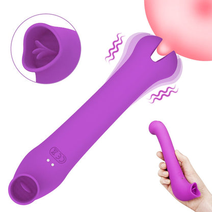Tongue Licking Dildo Vibrator Female Sex Toys Vaginal Orgasm Nipples Clitoris Stimulator Silicone Vibrators Adult Devices
