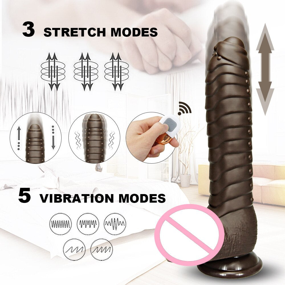 Soft Remote Control Dildo Vibrator Sex Toy Tool for Women Couples Large Realistic Anal Penis Female Masturbation Adult Sex Shop