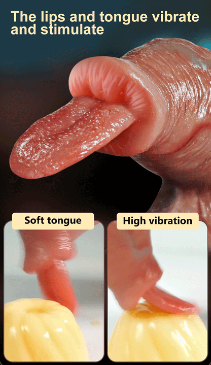 Realistic Tongue-Licking Dildo Vibrator, Sex Toys for Women, Soft Silicone Penis G-Spot Vibrator, Vaginal Massager, Female Masturbator
