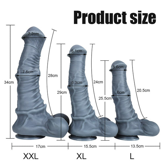 Dildo ม้าซิลิโคนยักษ์. สัตว์สมจริง. อวัยวะเพศชาย. การขยายทวารหนัก. ที่เสียบตูด. เซ็กซ์ทอย. ชายและหญิง masturbaters. ช่องคลอด18