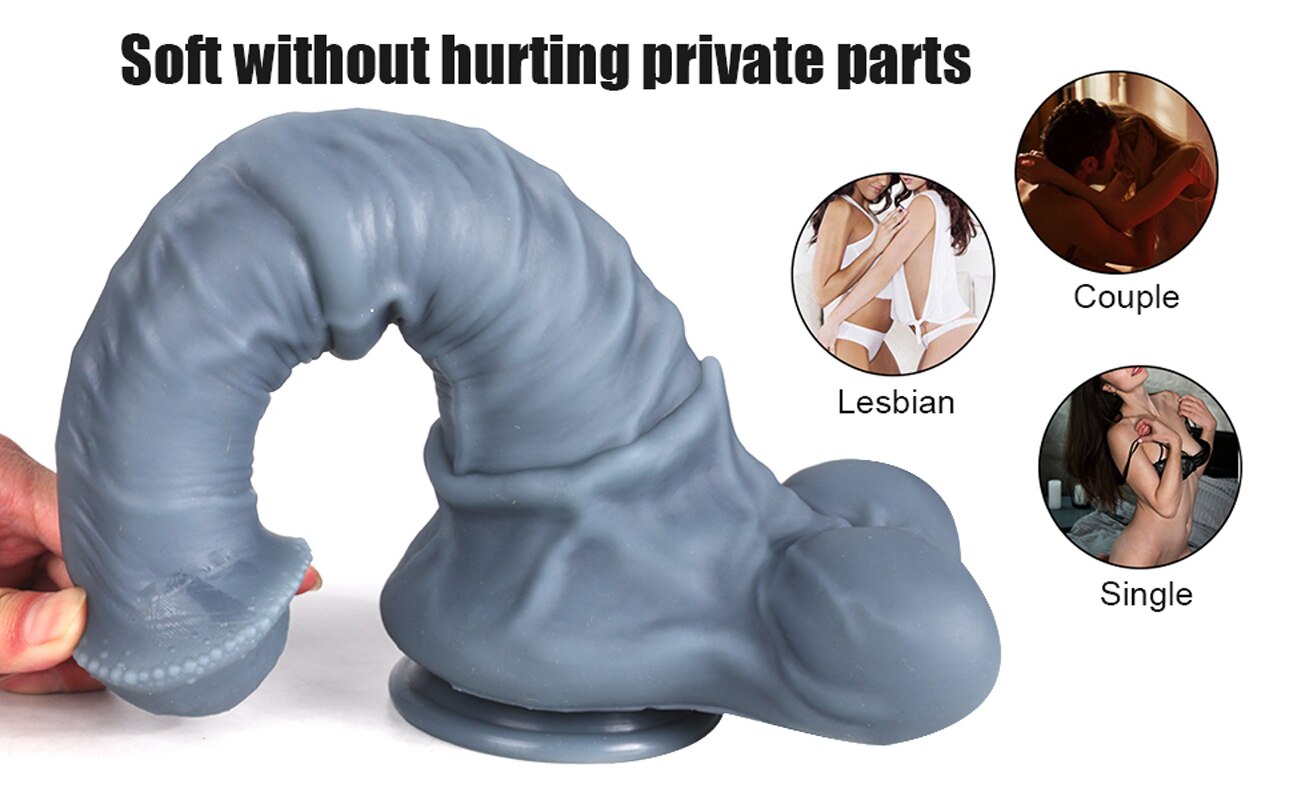 Giant Silicone Horse Dildo. Realistic animal. Penis. Anal expansion. Butt plug. Sex toy. Male and female masturbators. 18+ vagina.