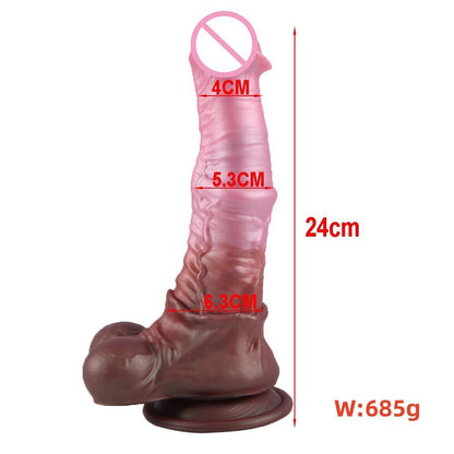 Giant Silicone Horse Dildo. Realistic animal. Penis. Anal expansion. Butt plug. Sex toy. Male and female masturbators. 18+ vagina.