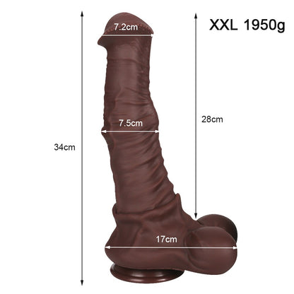 Giant Silicone Horse Dildo. Realistic animal. Penis. Anal expansion. Butt plug. Sex toy. Male and female masturbators. 18+ vagina.